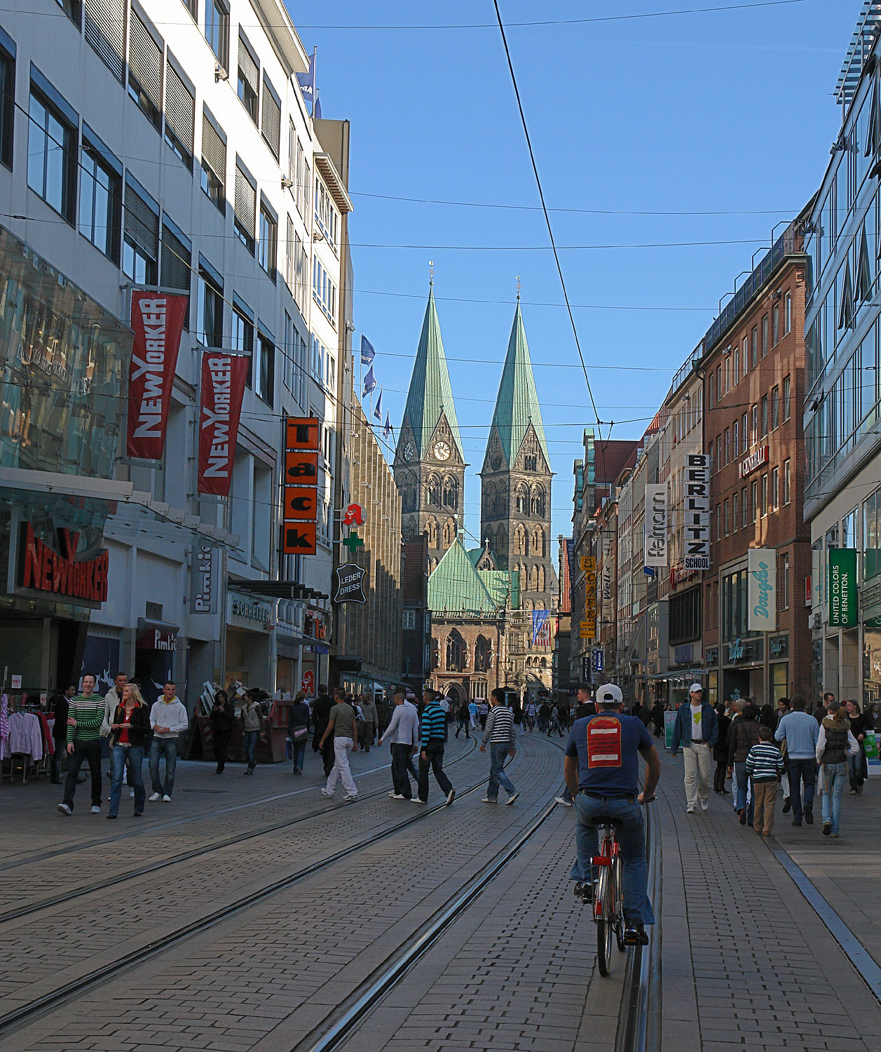 Obernstraße in Bremen mit Blick auf den St.-Petri-Dom (Symbolbild)